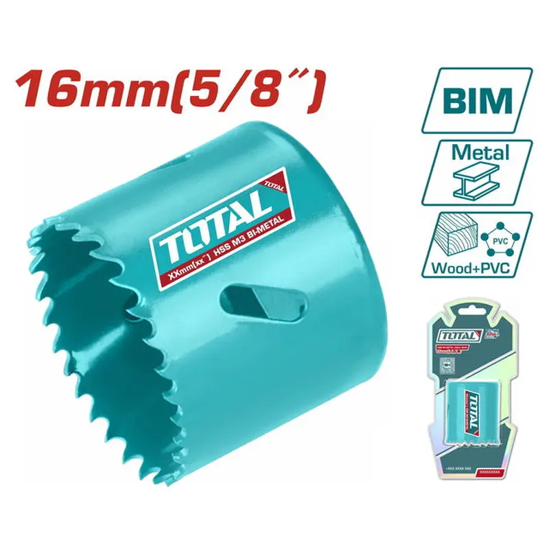 TOTAL Bi-metal HOLE SAW 16mm (TAC410161)