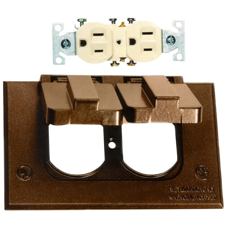 BWF 4181RAB-1 Cover, 4-1/2 in L, 2-3/4 in W, Metal, Bronze, Powder-Coated