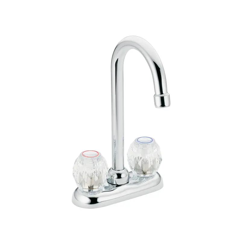 Chateau Chrome two-handle high arc bar faucetChrome