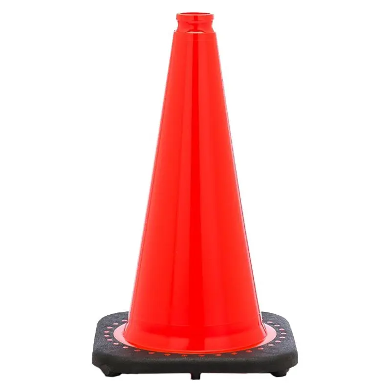 JBC Revolution RS RS70032C Traffic Safety Cone, 28 in H Cone, PVC Cone, Fluorescent Orange Cone