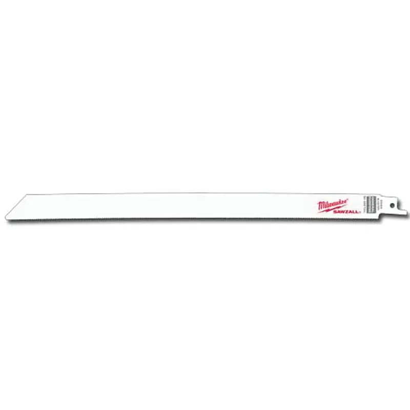 Milwaukee 48-01-2094 Reciprocating Saw Blade, 3/4 in W, 12 in L, 8/12 TPI, HSS Cutting Edge