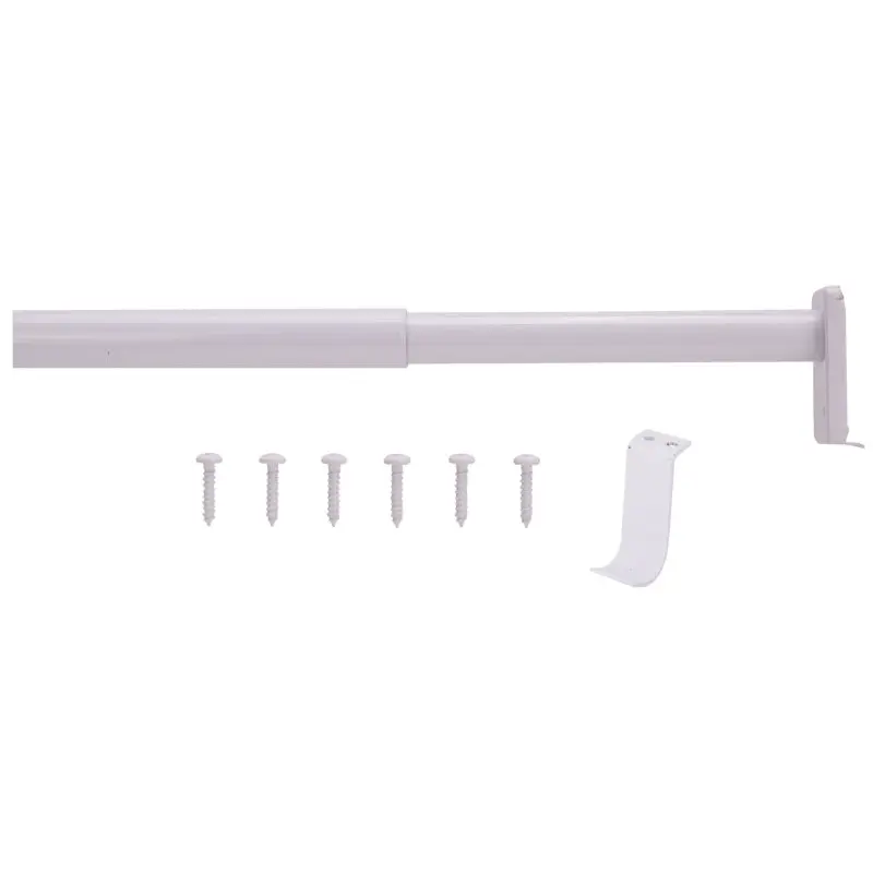 Prosource 21016PHX-PS Adjustable Closet Rod, 72 to 120 in L, Steel