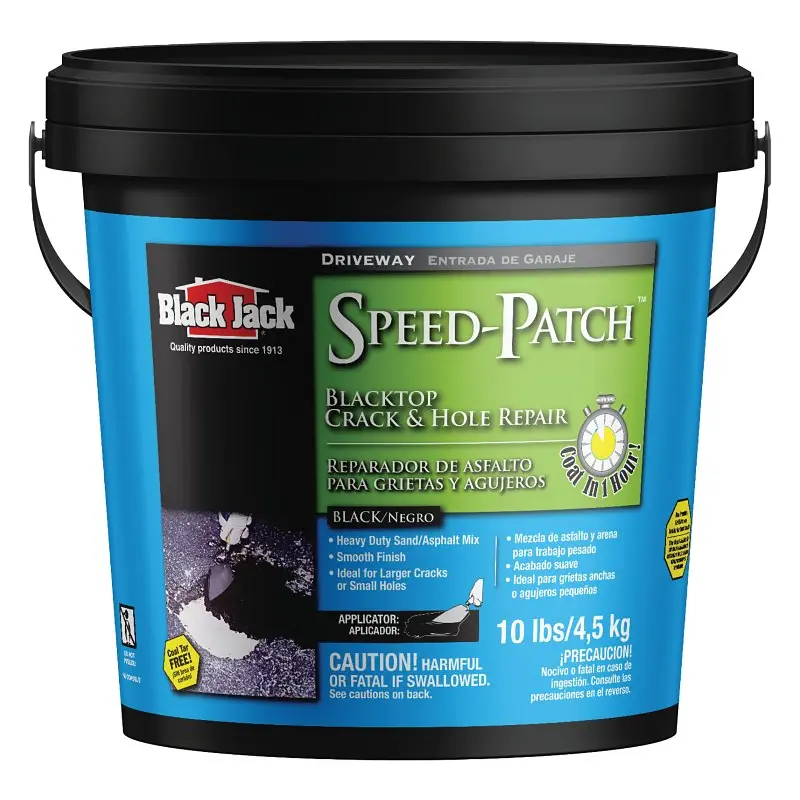 Black Jack Speed-Patch Series 6460-9-20 Crack and Hole Repair, Liquid, Black, Mild Hydrocarbon, 10 lb Pail