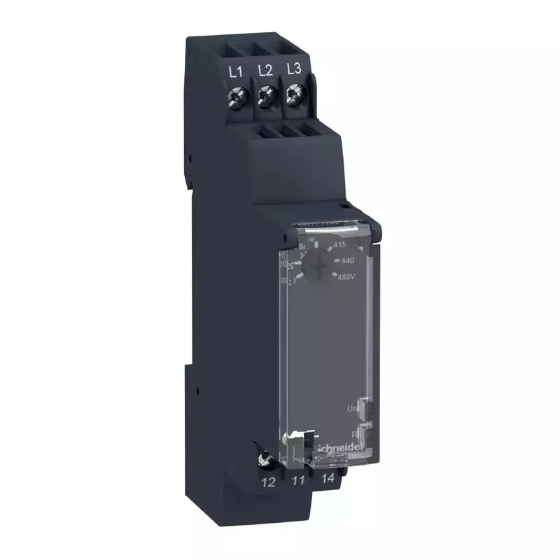 Modular multifunction 3-phase supply control relay, 5 A, 208...480 V | RM17TT00