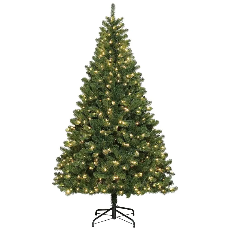 Puleo Asia Limited 253-CLS-75F5LW5 Christmas Tree, 7-1/2 ft H, Electric, LED Bulb, Warm White Light