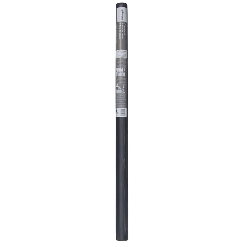 Adfors 33205 Insect Screen, 25 ft L, 36 in W, Fiberglass, Charcoal