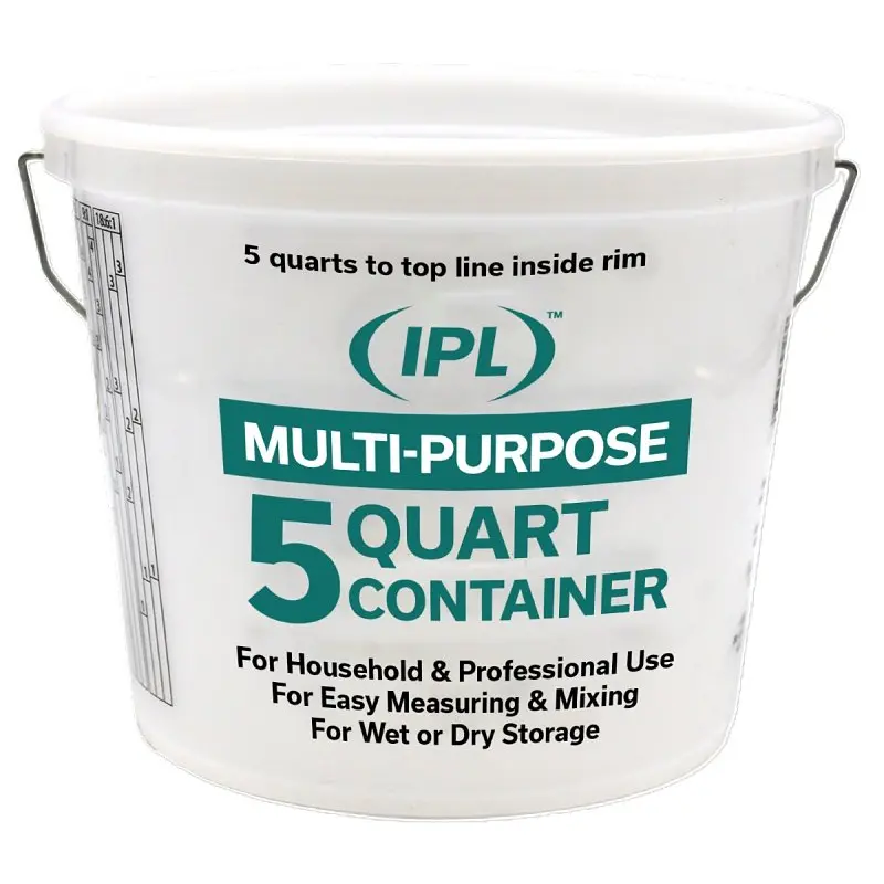 ENCORE Plastics 05166 Paint Container, 5 qt Capacity, Plastic