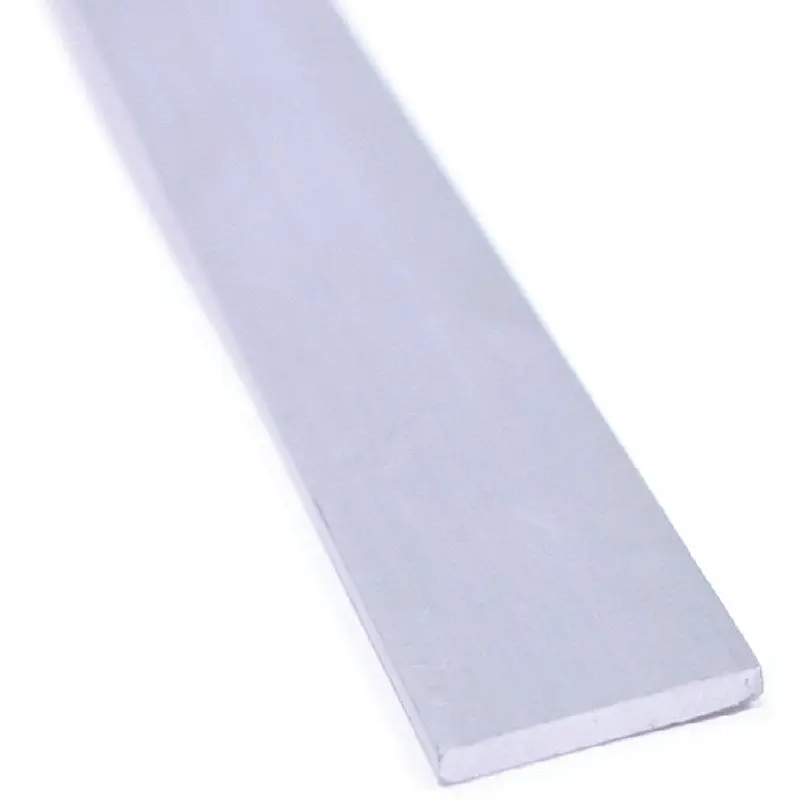 M-D 62075 Flat Bar, 1-1/2 in W, 96 in L, 1/8 in Thick, Aluminum, Mill