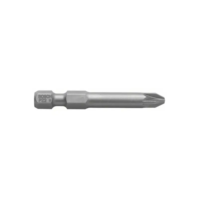 Screwdriver Bit | PZ2 Extra-Hard Head 49mm 1/4" E6.3 HEX Shank - 25pcs