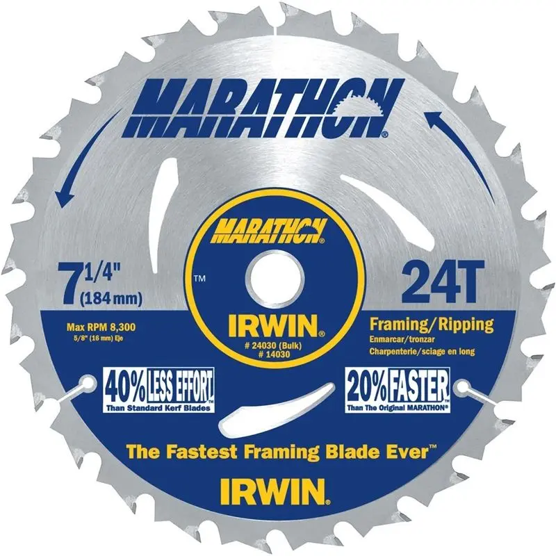 Irwin 24030 7-1/4in x 24T Framing Blade