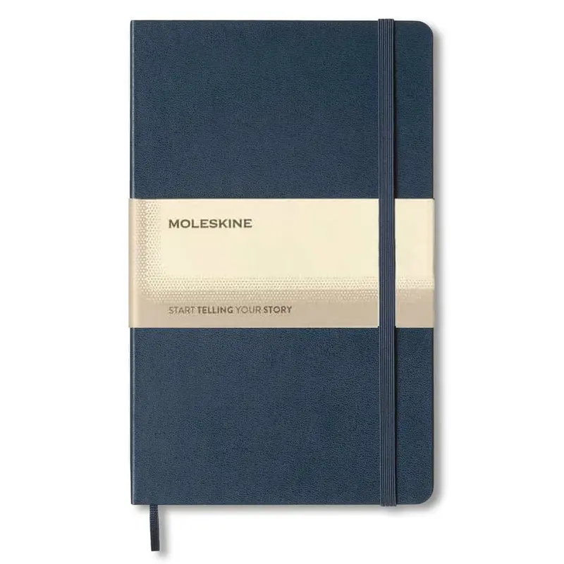 Moleskine Large Soft Cover Ruled Notebook - Sapphire Blue
