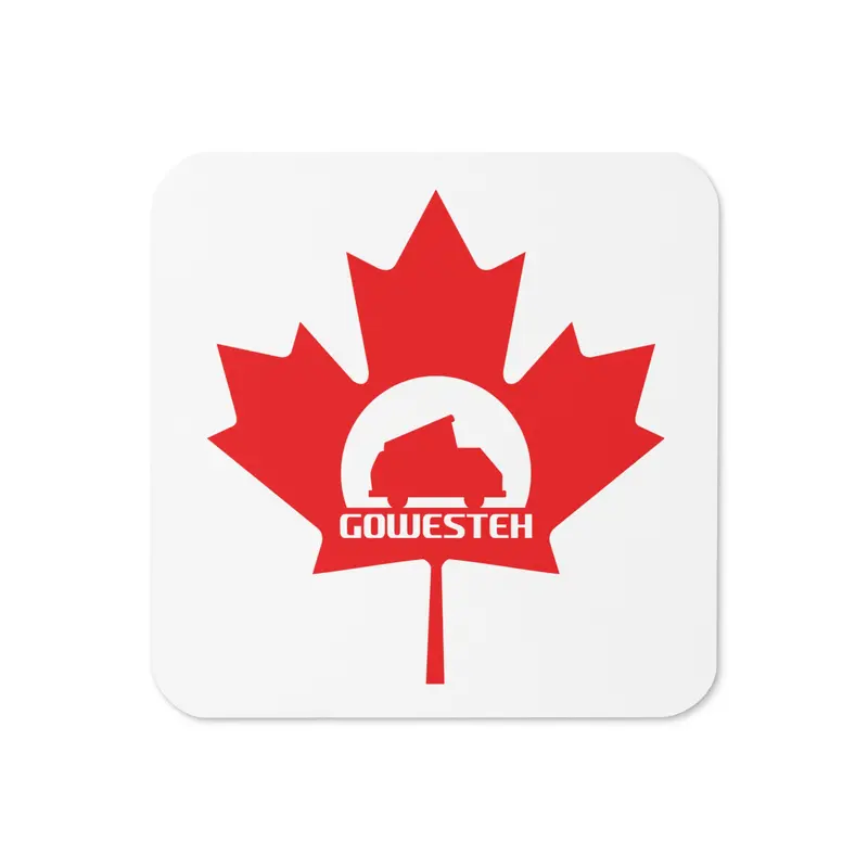 GoWesteh Canada Cork-Back Coaster