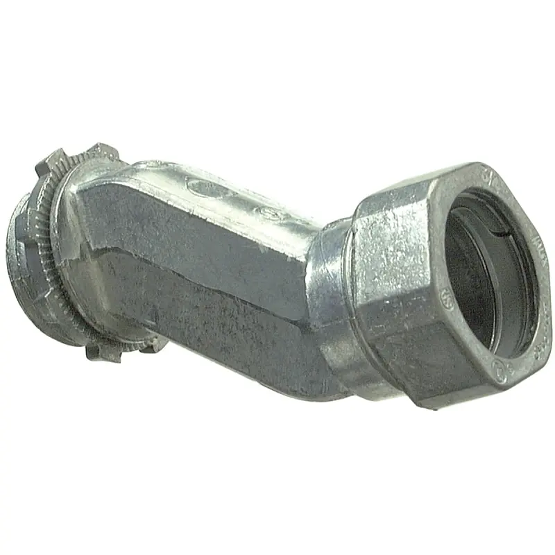 Halex 03907 Offset Connector, 3/4 in Compression, Zinc