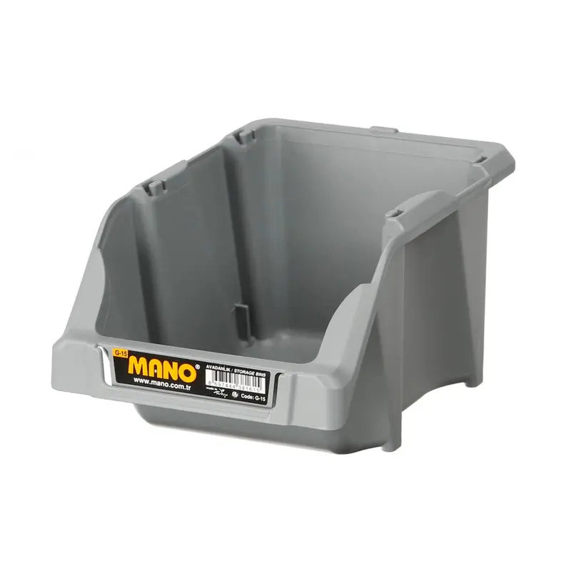 Mano G-15 Storage Bin | 125x195x90mm | Grey