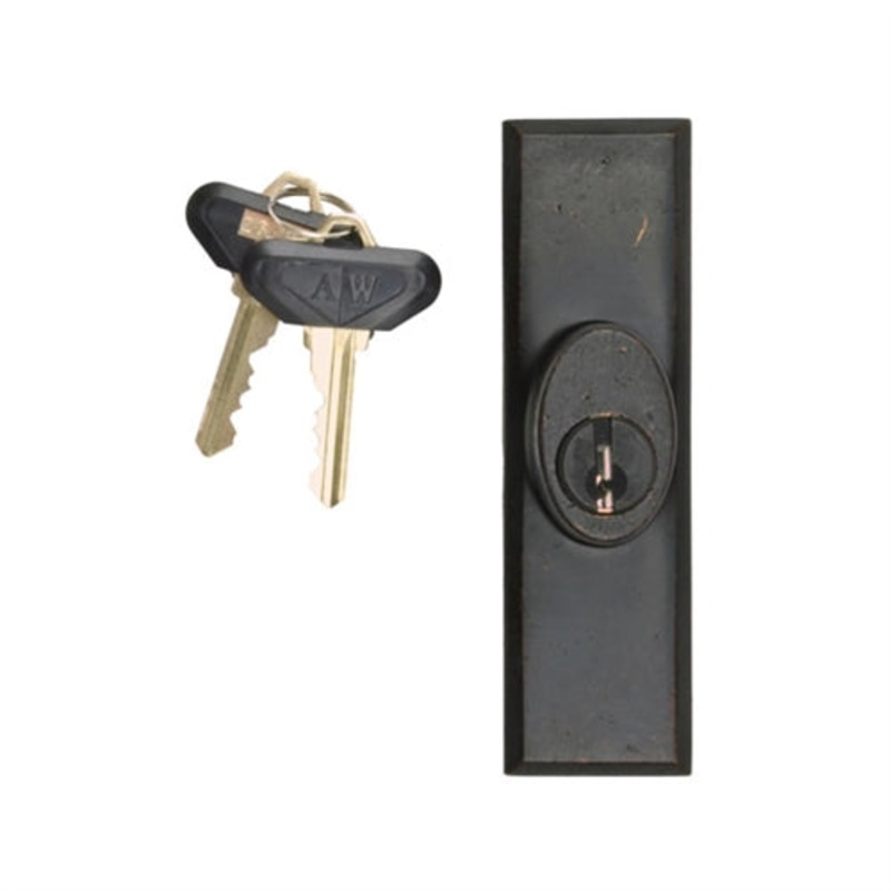 Andersen Yuma Style - Exterior Keyed Lock with Keys (Right Hand) in Distressed Bronze