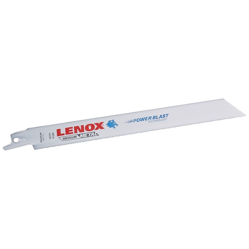 LENOX 20578818R Reciprocating Saw Blade, 8 in L, 3/4 in W, 18 TPI, Bi-Metal Blade