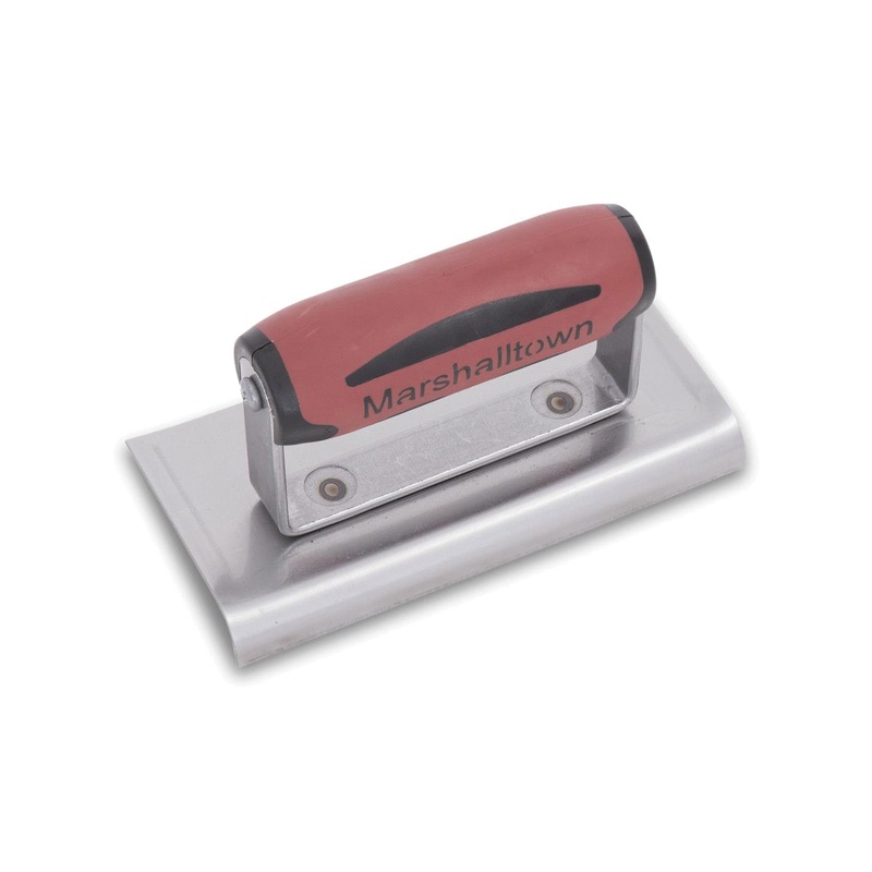 MARSHALLTOWN 136D Curved End Hand Edger, 3 in W Blade, 6 in L Blade, 3/8 in Radius, High Carbon Steel Blade